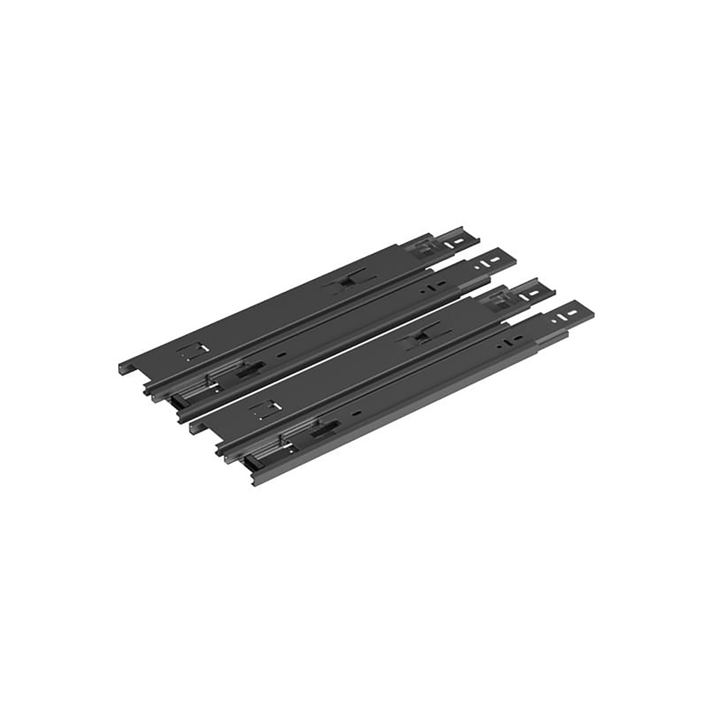 Lazurit Фурнитура бесшумного закрывания комплект роликовых направляющих lemax стальной черный 300х0 8 мм 2 шт nr 08 bl1 300