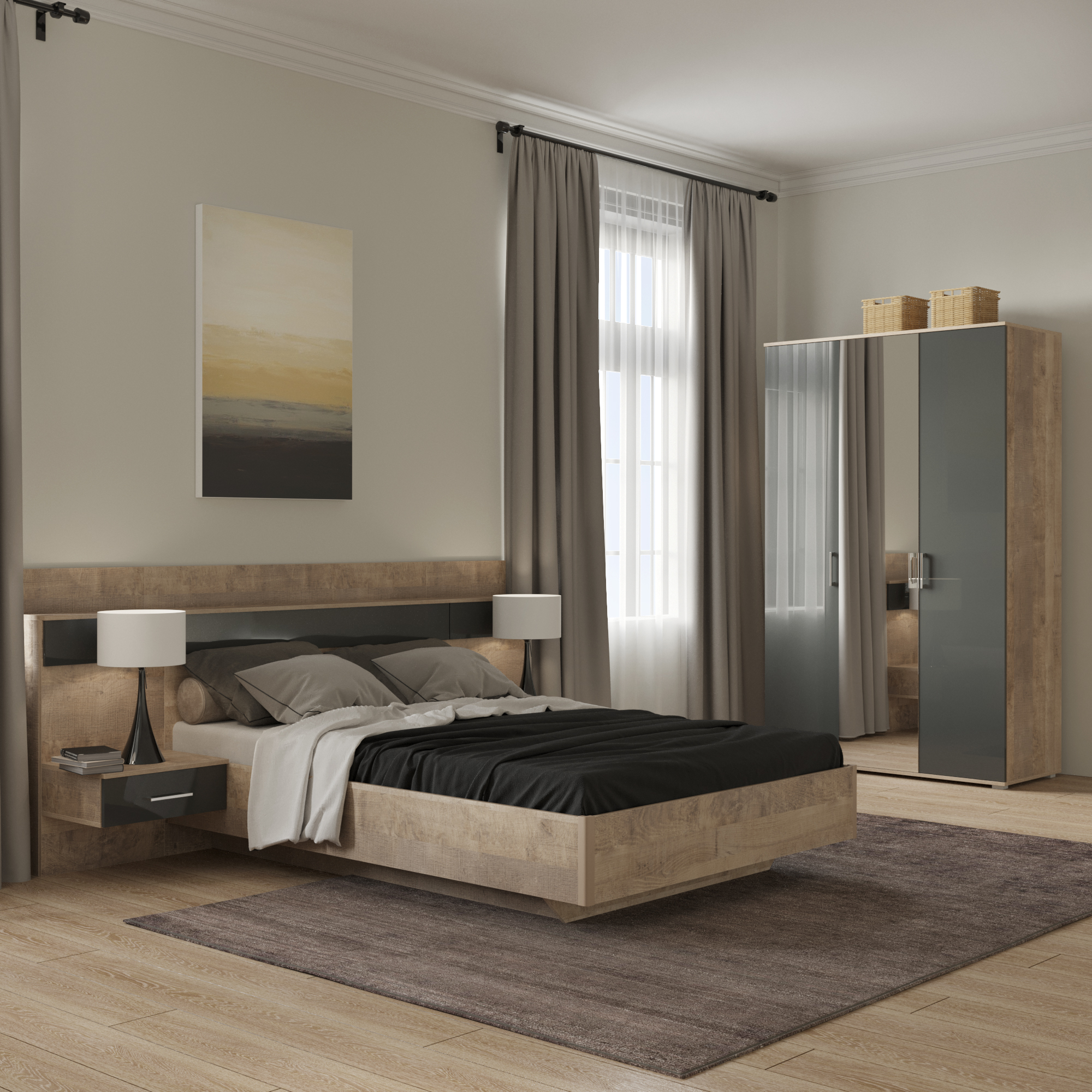 lazurit комплект мебели для спальни 6 ричмонд Lazurit Комплект для спальни Авангард №1