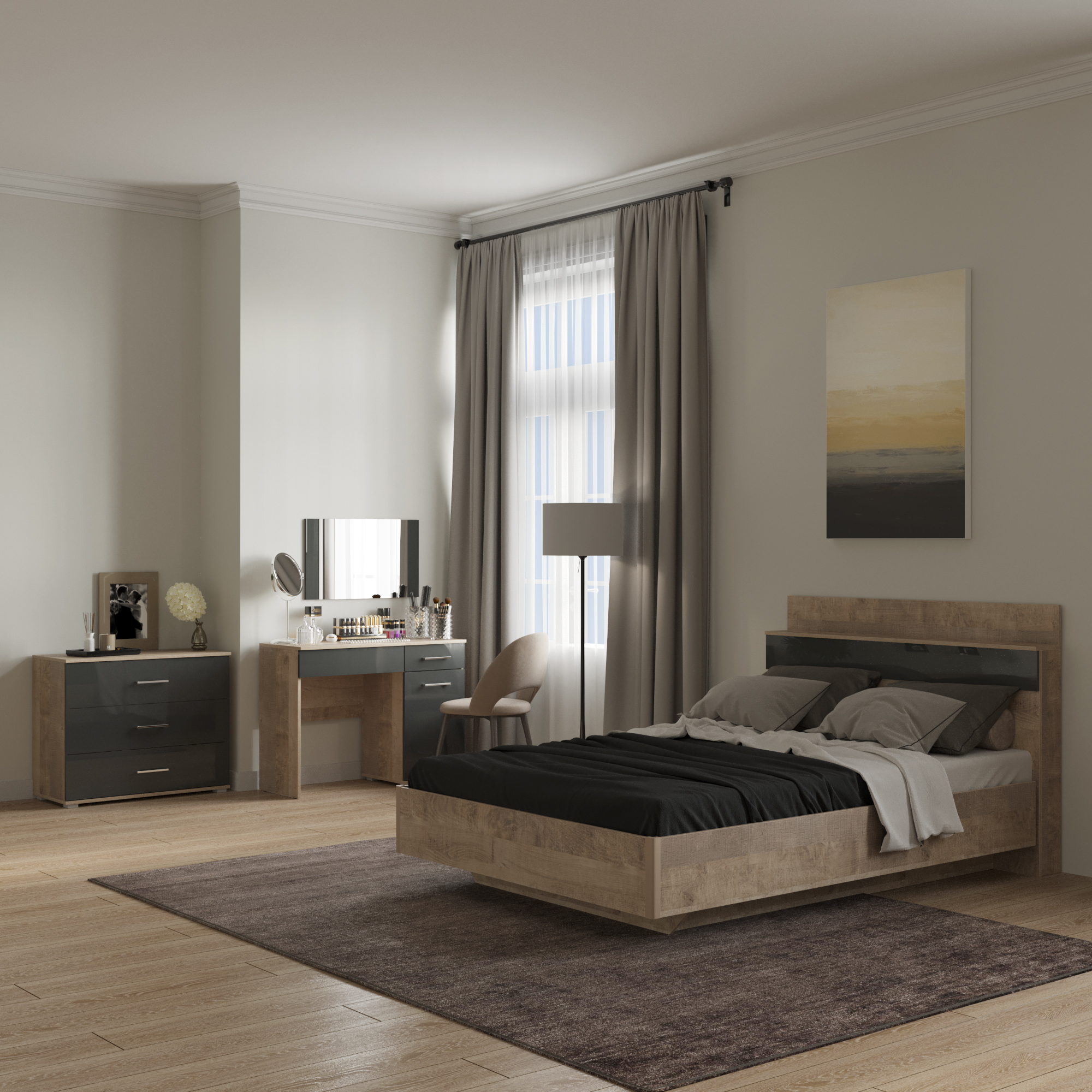 lazurit комплект мебели для спальни 3 ричмонд Lazurit Комплект для спальни Авангард №3